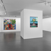 Installation view of Jordy Kerwick: So Many Sheep, So Few Wolves, Vito Schnabel Gallery, St. Moritz, July 18 – September 3, 2023; Artworks © Jordy Kerwick; Photo by Stefan Altenburger; Courtesy the artist and Vito Schnabel Gallery