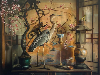 Jason Wheatley, Plucking the plume. Courtesy of Gilman Contemporary