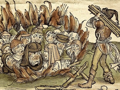 Quema de judíos durante la Peste Negra