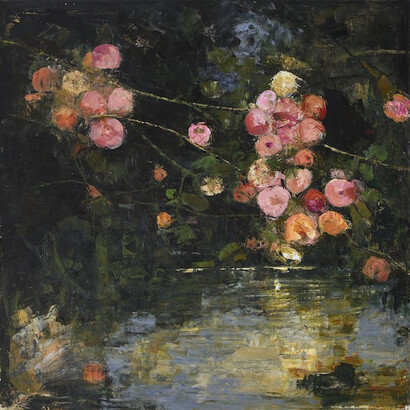 Ġoxwa, Pivoine, 2014, Oil & Wax on Canvas, 47" x 47"