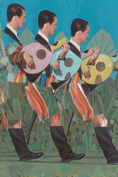 Aryz, Cuerdas paralelas, 2023-2024. Cortesía de la Galeria Senda