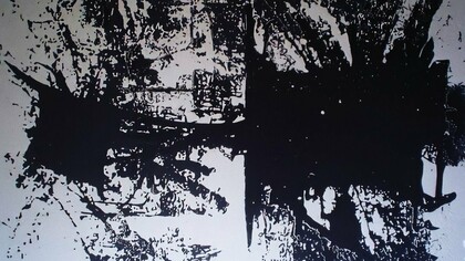 Detalle de "Fiesta" (1998), serigrafía de Carmen Santos Fernández