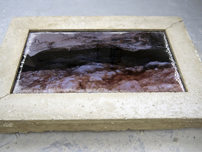 Decoupling (detail), Jim Woodall, 2013, 2013, HD film (4’37”), concrete