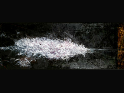 Sixth Silence, Öl auf Leinwand, 60x170 cm
