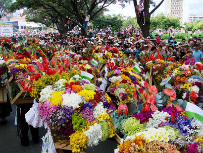 Medellín, Colombia. El colorido de la Feria de las flores