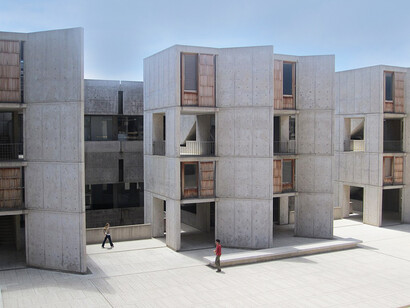 Salk Institute, La Jolla, California, USA. Le sue creazioni non sono semplici edifici: sono vasi di significato, canali di contemplazione e templi della trascendenza