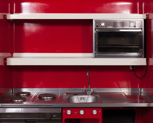 Charlotte Perriand. Prefabricated Kitchen Unit, Les Tournavelles, Arc 1800, Savoie, France (detail), 1975-78. Funds provided by the Architecture & Design Society. © 2017 Artists Rights Society (ARS), New York / ADAGP, Paris.