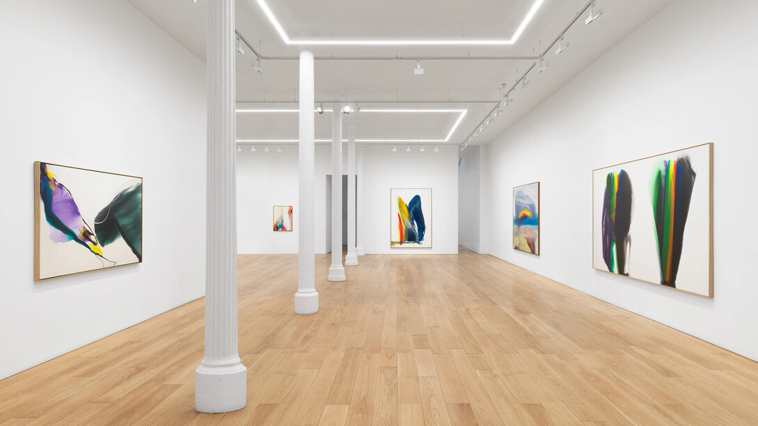 Paul Jenkins, exhibition view. Courtesy of Timothy Taylor