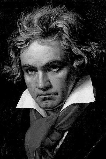 O muito famoso retrato feito por Joseph Karl Stieler, em 1820