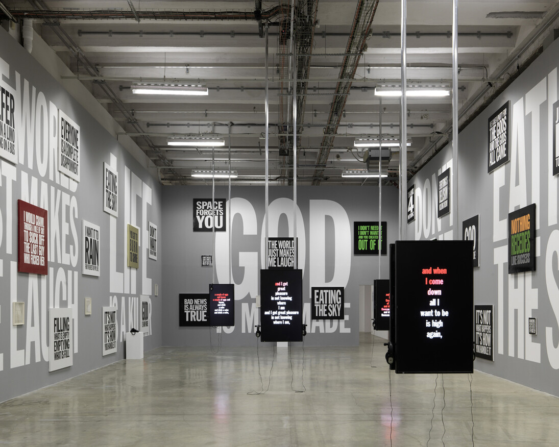 Ugo Rondinone: I ♥ John Giorno, Exhibition view. Courtesy of New Museum 