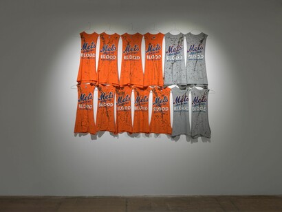 Jordan Eagles, Bases loaded, exhibition view. Courtesy of Pioneer Works