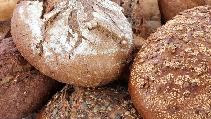 Variedad de panes saludables. Foto: Panaderías Levadura Madre
