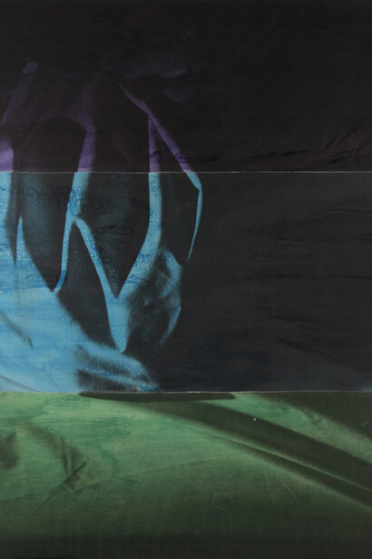 David Salle, Ghost 13, 1992, Ink on photosensitized linen, 85 x 61 inches, 215.9 x 154.9 cm. Copyright David Salle, Courtesy of Skarstedt