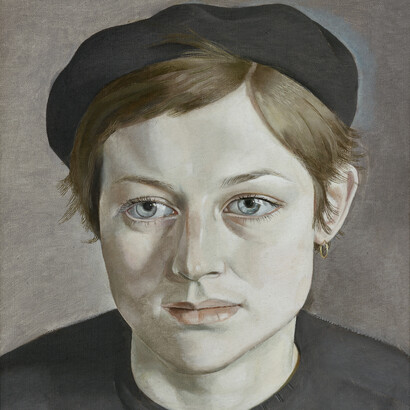 Lucian Freud, Girl with Beret (1951-52), Manchester Art Gallery, UK © The Lucian Freud Archive Bridgeman Images