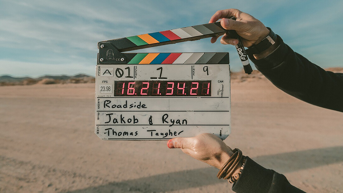 The iconic moment before shooting begins on a movie set