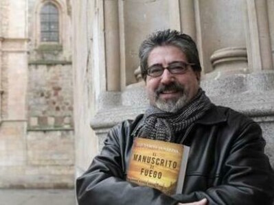 Luis García Jambrina en Salamanca con su nueva novela