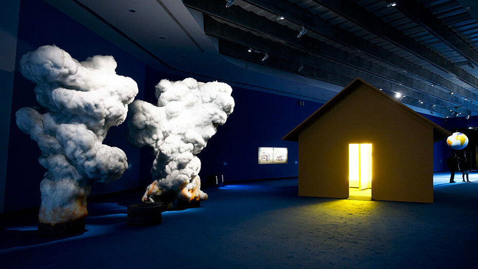 Various artists, The large glass, exhibition view. Courtesy of Maxxi