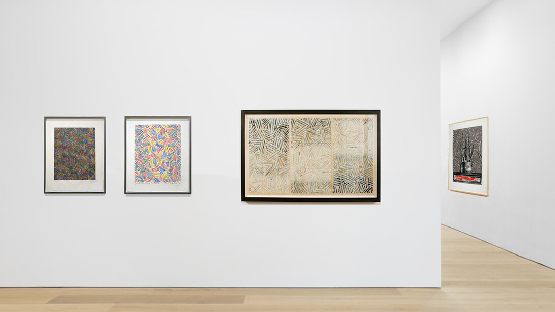 Jasper Johns & Edvard Munch, Exhibition view. Courtesy of Joseph K. Levene Fine Art, Ltd.