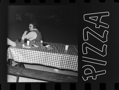 Clark Winter, Pizza (detail), 1973. Courtesy of Zander Galerie