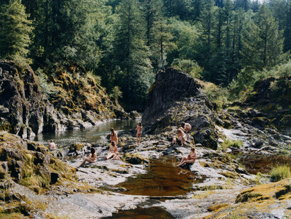 Justine Kurland, Mama Baby, View of Gorge, 2006, C-print, Collection of Martin Z. Margulies