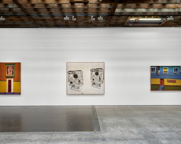 Tal R: Sexshops, exhibition view. Courtesy of Victoria Miro