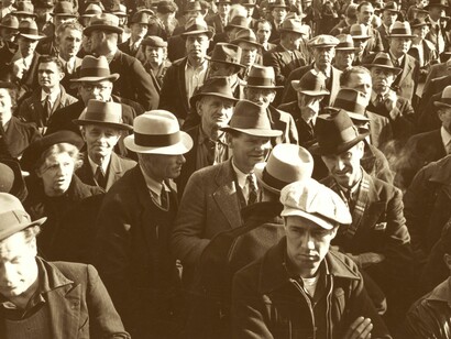 Desempleados en EE UU durante la Gran Depresión (años treinta)