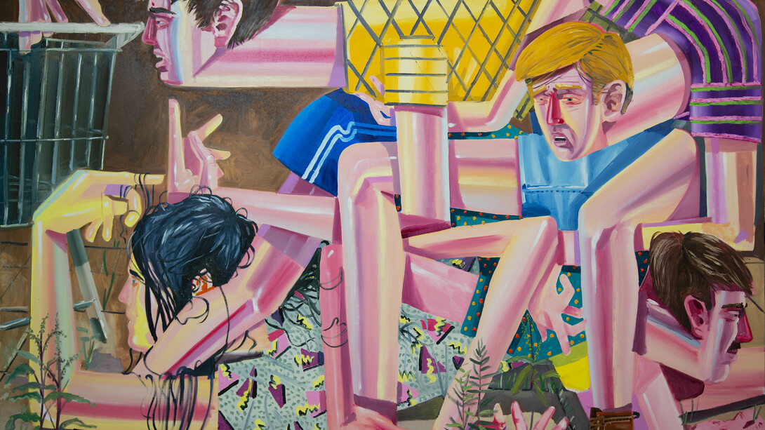 Ákos Ezer, Shopping Spree, 2019, Oil on canvas, 200x270 cm ©Copyright by the artists and Galerie Droste