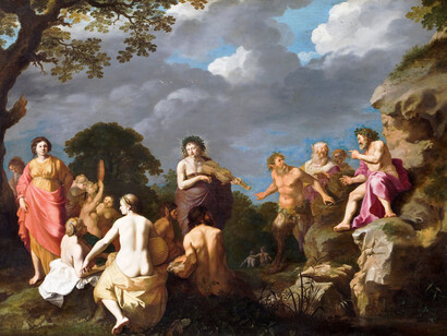 Cornelius van Poelenburgh, El concurso musical entre Apolo y Marsyas