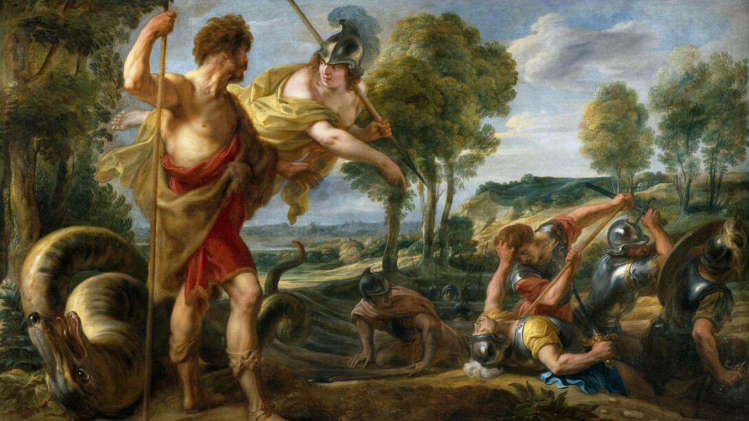 Peter Paul Rubens, Cadmo e Minerva, olio su tela, tra il 1636 e il 1638, Museo del Prado, Madrid, Spagna