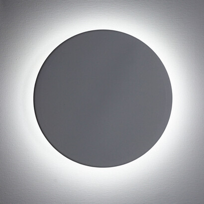 Bruno Bani, Eclissi (W) dalla serie Moon Light, 2017, acrilico e led su tela, 40 x 40 cm