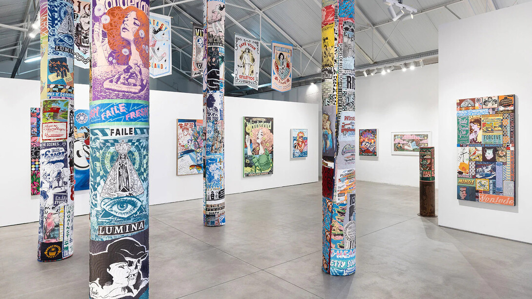 Faile, Something to believe in, exhibition view. Courtesy of Underdogs 