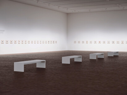Gerhard Richter, Overpainted photographs, exhibition view. Courtesy of LUMA Arles