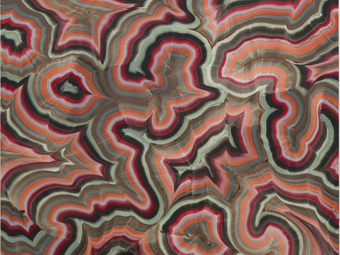 Bernard Frize, Riamo (detail), 2014, courtesy of the artist and Simon Lee Gallery