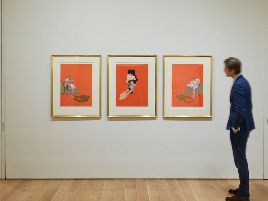 Bacon and Freud, Exhibition view. Courtesy of Marlborough Graphics