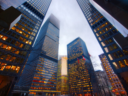 Skyscrapers of a metropolis