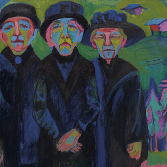 Ernst Ludwig Kirchner, Die drei alten Frauen (detail), 1925/1926. Courtesy of Kirchner Museum Davos