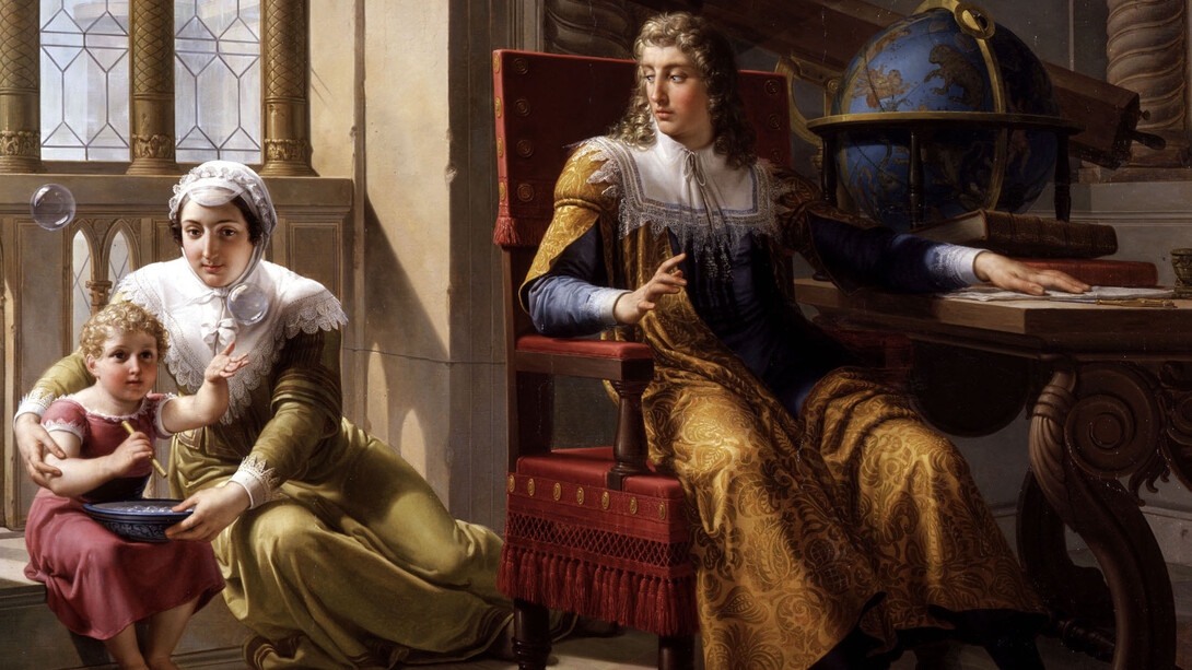 Pelagio Palagi, Newton scopre la teoria della rifrazione della luce, 1827, olio su tela, cm 170 x 220, Brescia, Musei Civici d’Arte e Storia