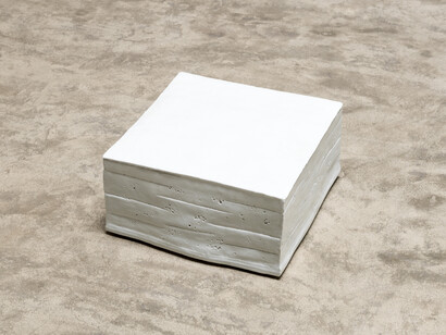 Tofu, 2012, Porcelain, 21 x 21 x 10 in (53 x 53 x 25 cm),
Edition of 15