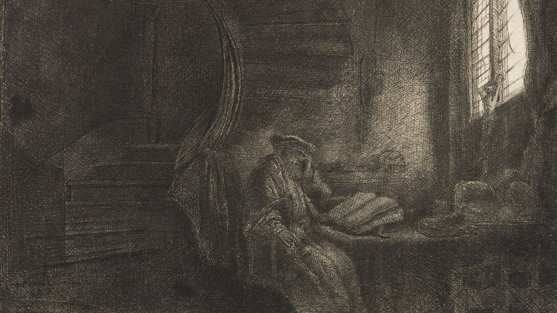 Rembrandt van Rijn, St Jerome in a dark chambre, 1642