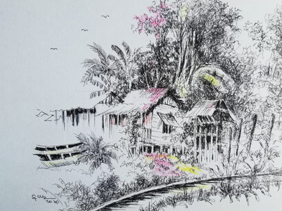 Obra de Carlos Cruz Rodríguez (detalle)