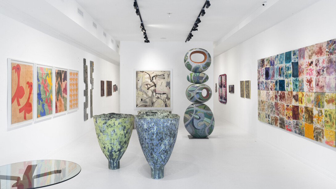 Various artists, Earth, wind, and fire, exhibition view. Courtesy of Eric Firestone Gallery