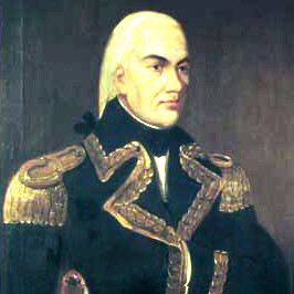 Lewis B. Adams, Retrato del General Francisco de Miranda, 1844 (detalle)