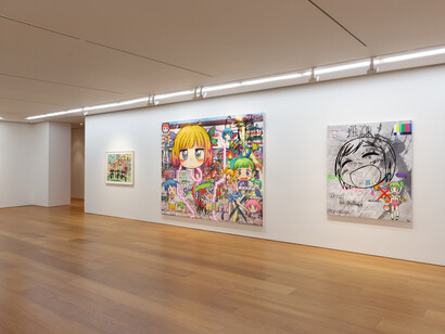 View of Mr.’s solo exhibition at Perrotin, Hong Kong, 2018 Photo: Ringo Cheung
©2018 Mr./Kaikai Kiki Co., Ltd. All Rights Reserved. Courtesy Perrotin