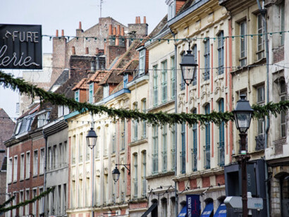 Lille France, street decorations