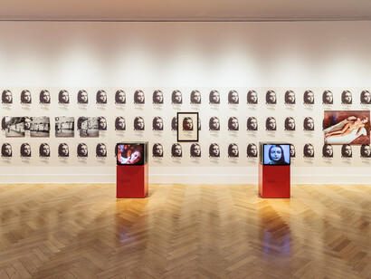 Ewa Partum, Conceptual exercises, exhibition view. Courtesy of Francisco Carolinum Linz