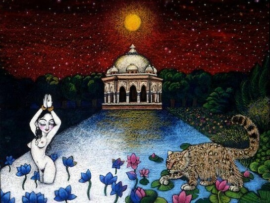 Rima Fujita, "Silence of The Night" ©Rima Fujita; mixed media