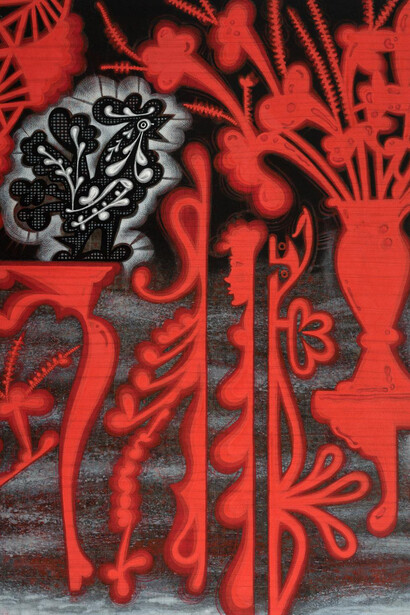 DANZON 2, 2015
Mixed media on wood
71 x 47 in.
180 x 119.5 cm.