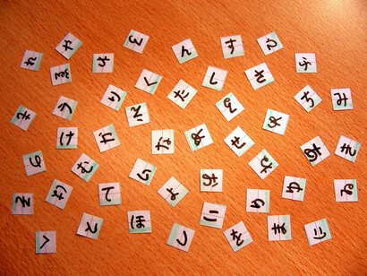 The hiragana alphabet