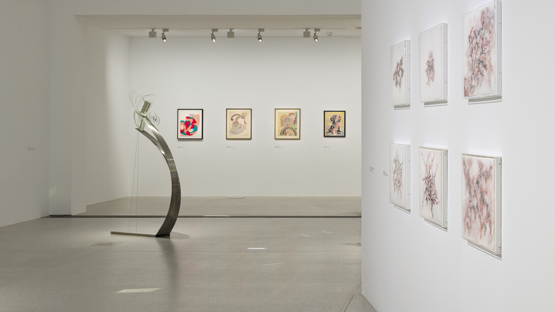 Liliane Lijn, Arise alive, Ausstellungsansicht. Mit freundlicher Genehmigung des MUMOK