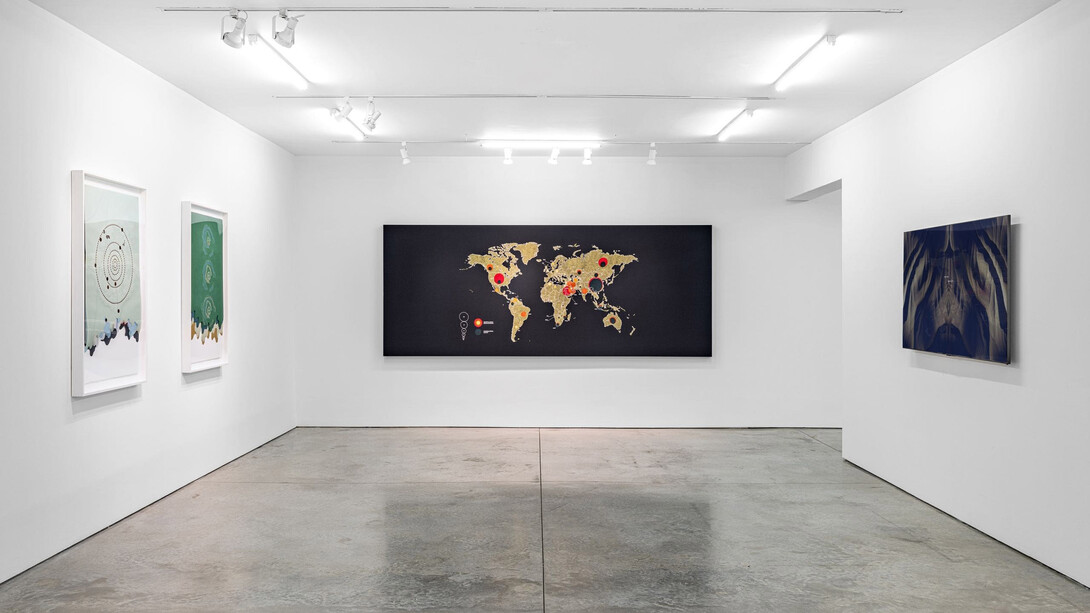 Tiffany Chung, traces, exhibition view. Courtesy of Ryan Lee Gallery